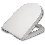 WOLTU WS2543 Klodeckel Wc Sitz Deckel Absenkautomatik, Kunststoff, Fast Fix/Schnellbefestigung, Softclose Scharnier, Antibakteriell