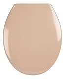 WC-Sitz Siena beige | Toilettensitz | WC-Brille aus Duroplast-Kunststoff | Edelstahl-Scharnier | Fast-Fix-Schnellbefestigung | Toilettendeckel | Klodeckel | WC Deckel | Klobrille